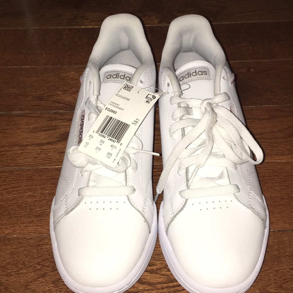 Women’s Pink and White Adidas Roguera Shoes